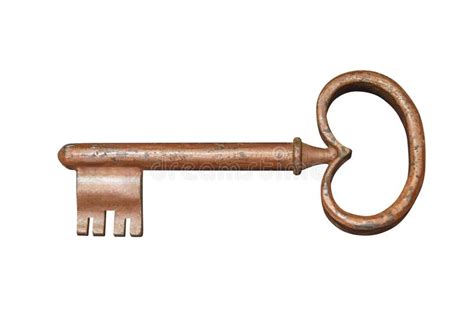 Vintage Key Isolated On White Background Stock Photo Image Of Door