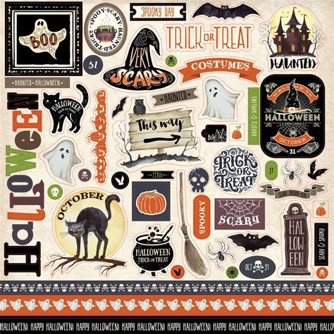 Halloween Scrapbook Sticker Paper Scrapbook Paper