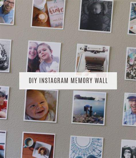 Diy Instagram Memory Wall Instagram Diy Memory Wall Diy Picture Frames