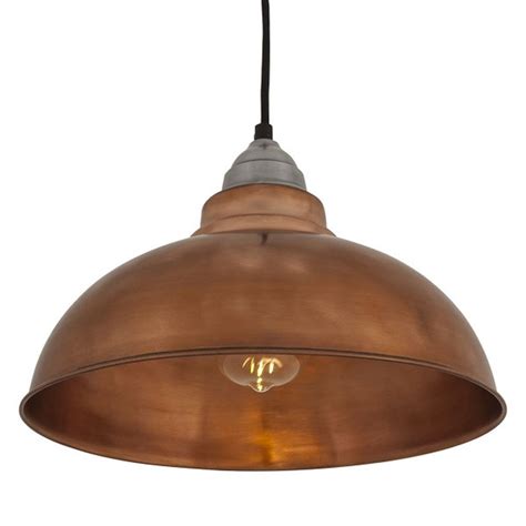 Original vaseline shade, copper ceiling light, rewired. Vintage Style Pendant Light, copper finish with 12 inch shade