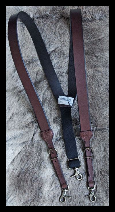 Western Leather Suspenders Heavy Duty Hdx By Nocona Brown Western