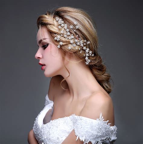 jonnafe generous gold crystal flower hair comb bridal hair vine accessories handmade wedding