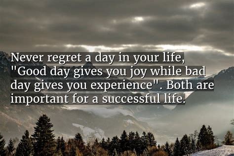 Quote Never Regret A Day In Your Life Coolnsmart