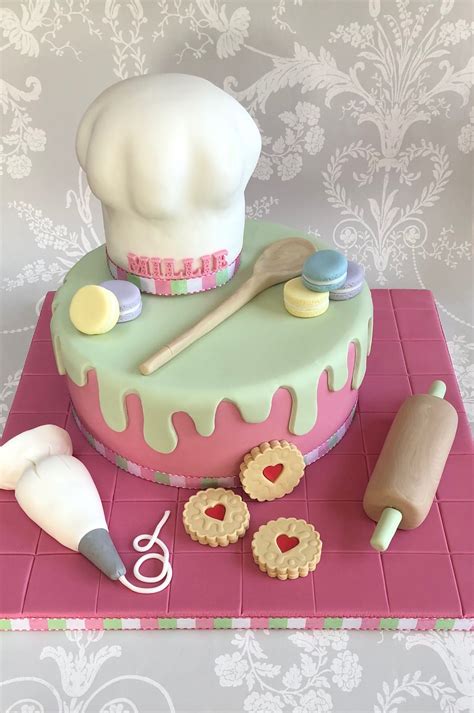 Baking Themed Chef Hat Cake Themed Cakes Baking Birthday Parties