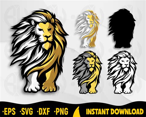 Lion Svg Lion Cut Files For Silhouette Files For Cricut Etsy
