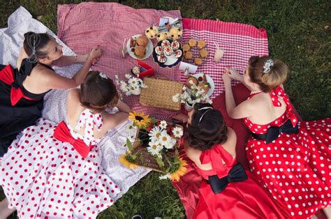 Cute Vintage Picnic Girls Picnic Time Summer Picnic Picnic Themed