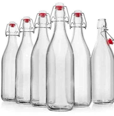 Willdan Giara Glass Bottle With Stopper Caps Set Of 6 33 75 Oz Swing Top B113 For Sale Online Ebay