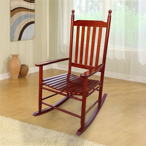 Wooden Rocking Chair Porch Rocker Indoor Or Outdoor Chair Brown 245 X