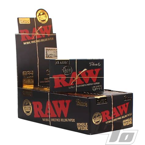 Raw Black Single Wide Rolling Papers