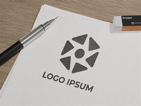Sketch Paper Logo Mockup By Graphicxell ~ Epicpxls