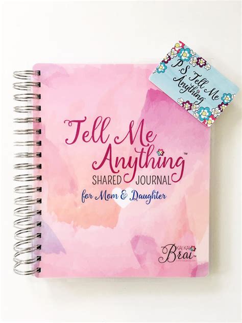 Mom And Daughter Journal Tell Me Anything Shared Journal By Kai Kai Brai