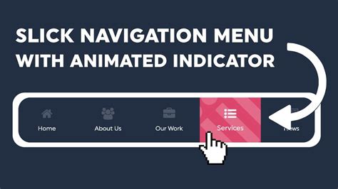 Building A Slick Navigation Menu With Animated Indicator HTML CSS