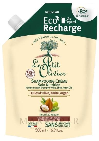 Le Petit Olivier Eco Refill Cream Shampoo Nutrition Olive Shea Argan Oils Shampooing Cr Meux