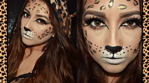 sexy halloween cheetah makeup