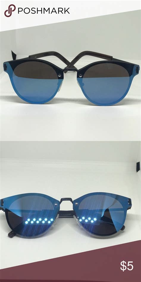 Blue Mirror Sunglasses Stylish And Trendy Eyewear