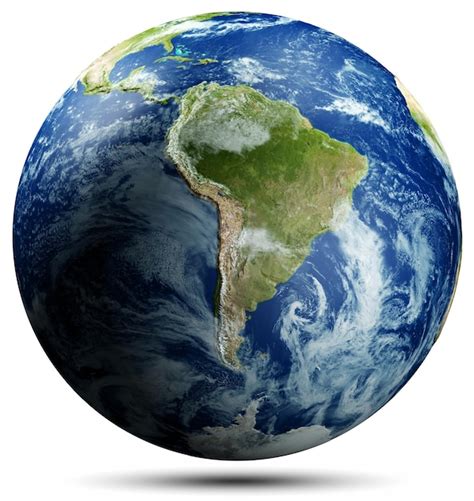 América Do Sul Planeta Terra Foto Premium