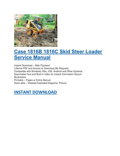 Ppt Case 1816b 1816c Skid Steer Loader Service Manual Powerpoint