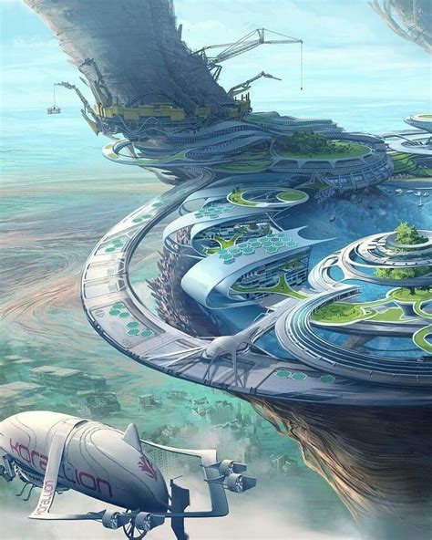 Fantasy City Fantasy Places Sci Fi Fantasy Fantasy World Futuristic