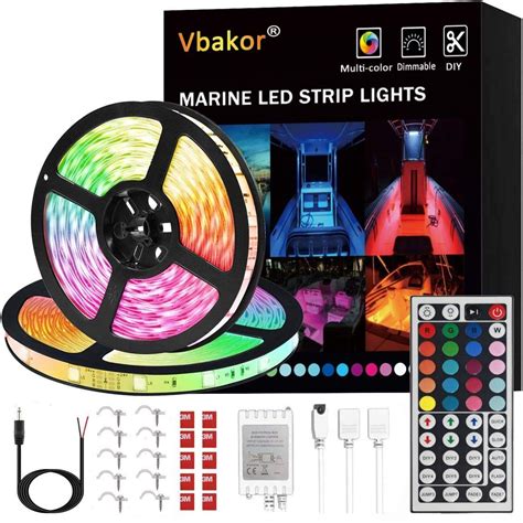 Buy Vbakor Led Strip Lights Boat Lights 12v Flexible Rgb Strip Lights