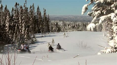 A Winters Trail Snowmobiling Newfoundland And Labradors Stunning