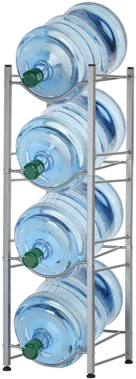 Buy 4 Tier Water Bottle Holder Shelf Cooler Jug Rack Detachable Heavy