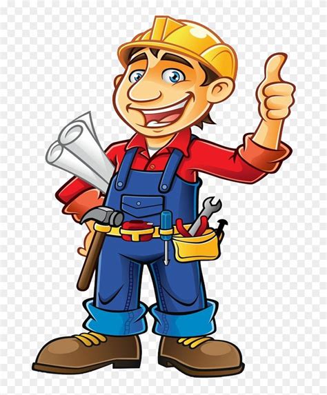 Engineering Clipart Contractor Construction Worker Cartoon Png
