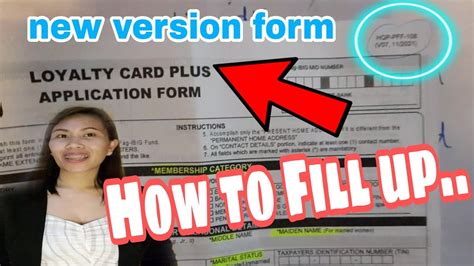 How To Fill Up Pag Ibig Loyalty Card Plus Form Liziel Estoy Youtube