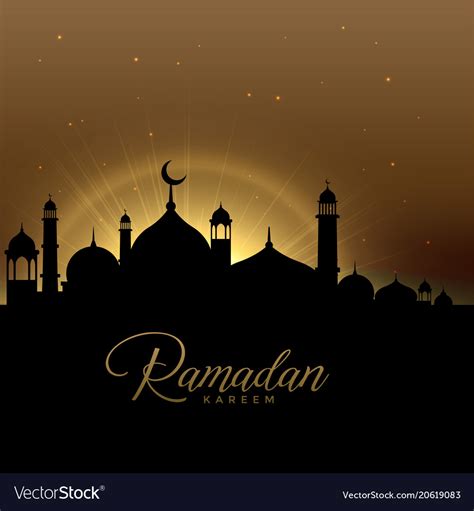 Find images of ramadan kareem. Beautiful ramadan kareem scene with glowing mosque