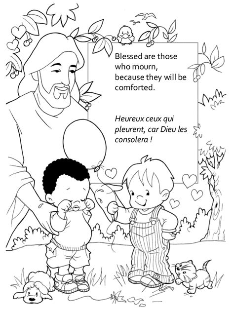 Beatitudes Coloring Page Coloring Home