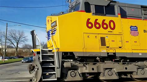 Four Union Pacific Freight Trains At J Street Sw Cedar Rapids 11 10