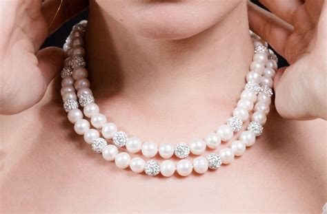 10mm White Double Strand Layer Freshwater Pearl And