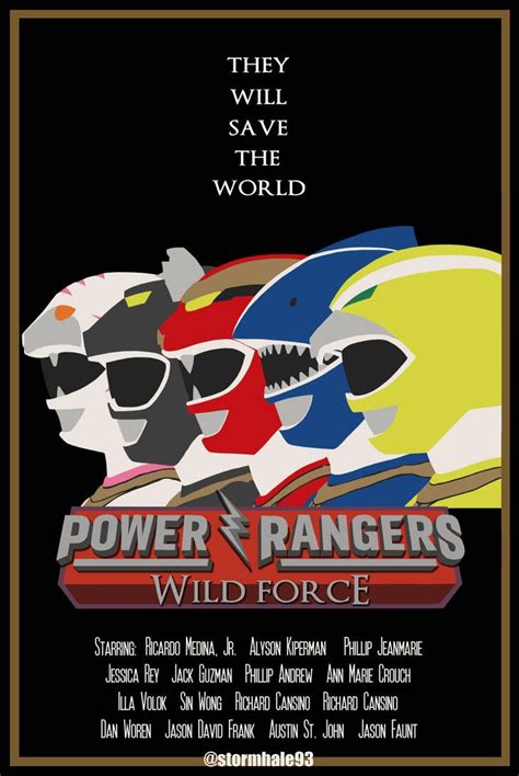 Power Rangers Poster 9 Wild Force By Stormhale On Deviantart Power