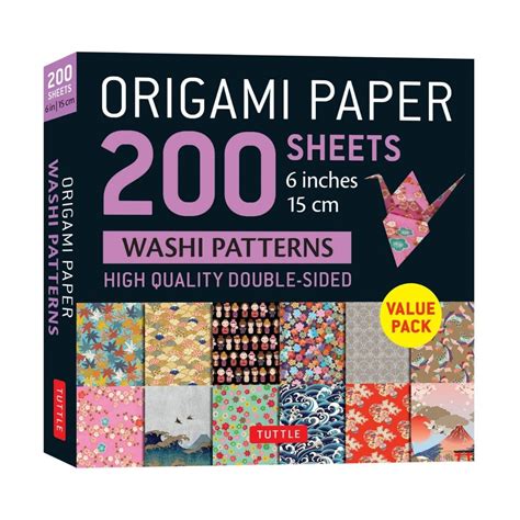 Origami Paper 200 Sheets Washi Patterns 6 15 Cm 9780804853606