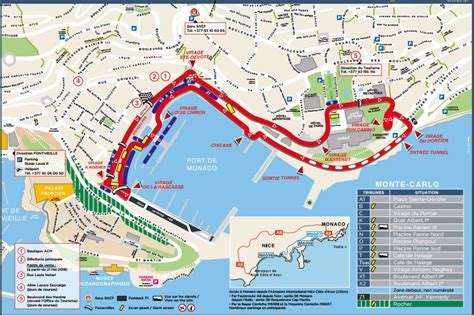 Monaco Grand Prix Track Map World Map