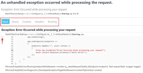 ASP NET Core Developer Exception Page Jayant Tripathy