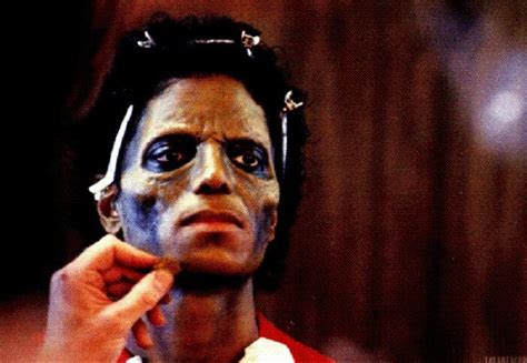 Michael Jackson Zombie Makeup For Thriller Straight Wavy Hair Long