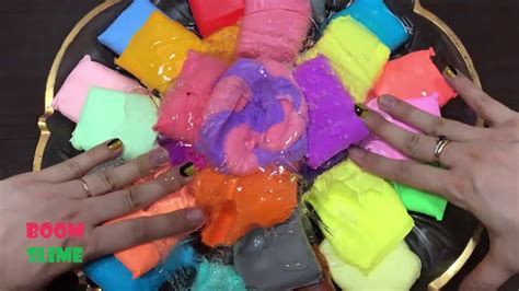 Mixing Clay Into Clear Slime Slimesmoothie Satisfying Slime Video 1