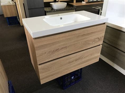 Astra Slimline 900mm White Oak Timber Wood Grain Narrow Bathroom