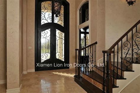 Modern Wrought Iron Stair Railing China Modern Curved Staircase With