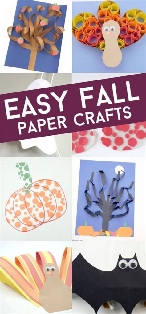 16 Fall Construction Paper Crafts For Kids Twitchetts