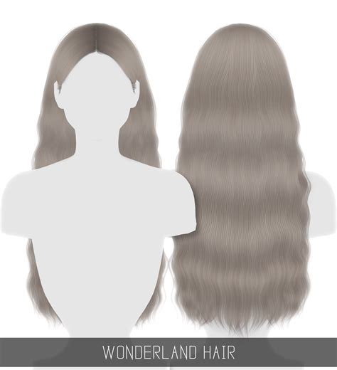 Simpliciaty — Wonderland Hair 36 Swatches Hq Mod Compatible