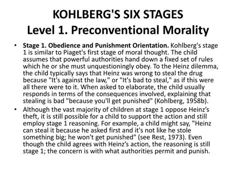 Ppt Kohlbergs Stages Of Moral Development Powerpoint Presentation