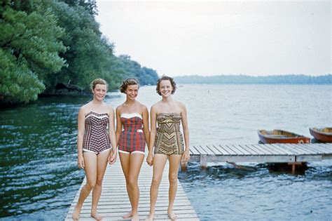 Vintage Found Photos Of 50s Young Girls In Swimsuits Design You Trust
