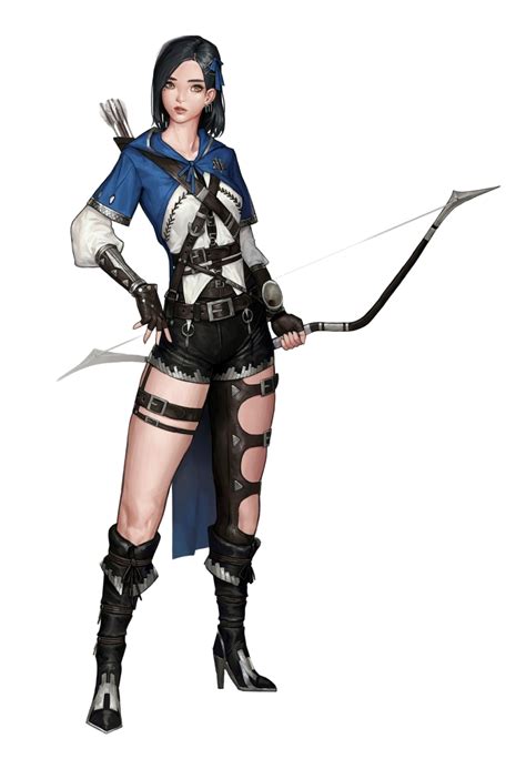 female human fighter archer pathfinder pfrpg dnd dandd 3 5 5e 5th ed d20 fantasy female
