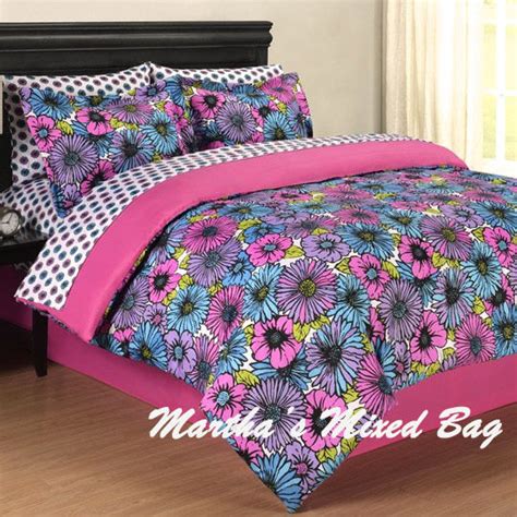 Buy products such as your zone seersucker tassel comforter and sham set at walmart and save. GIRL Pink Purple Floral SUMMER BLOOM Full-Twin Size ...