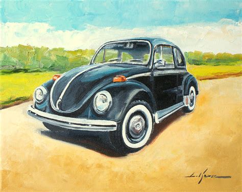 Vw Beetle Painting By Luke Karcz