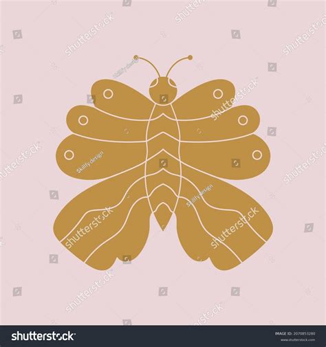 Butterfly Silhouette Vector Illustration Icon Symbol Stock Vector