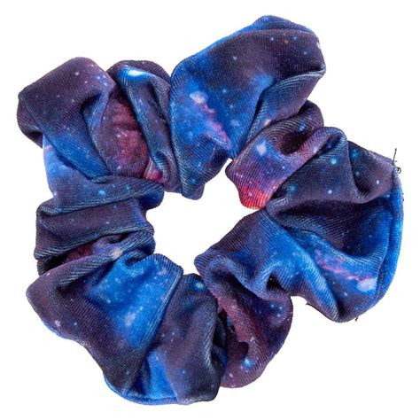 May not be combined with any other offer. Space Velvet Hair Scrunchie - Blue | Claire's US