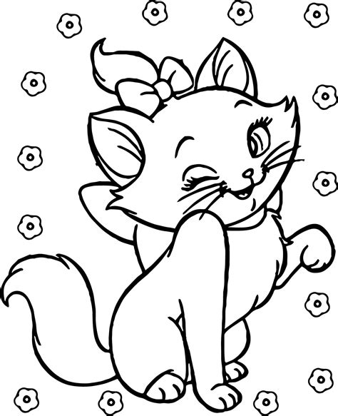 Cute Disney The Aristocats Coloring Page
