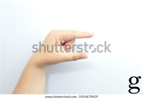 American Sign Language Letter G On Stock Photo 1454679659 Shutterstock
